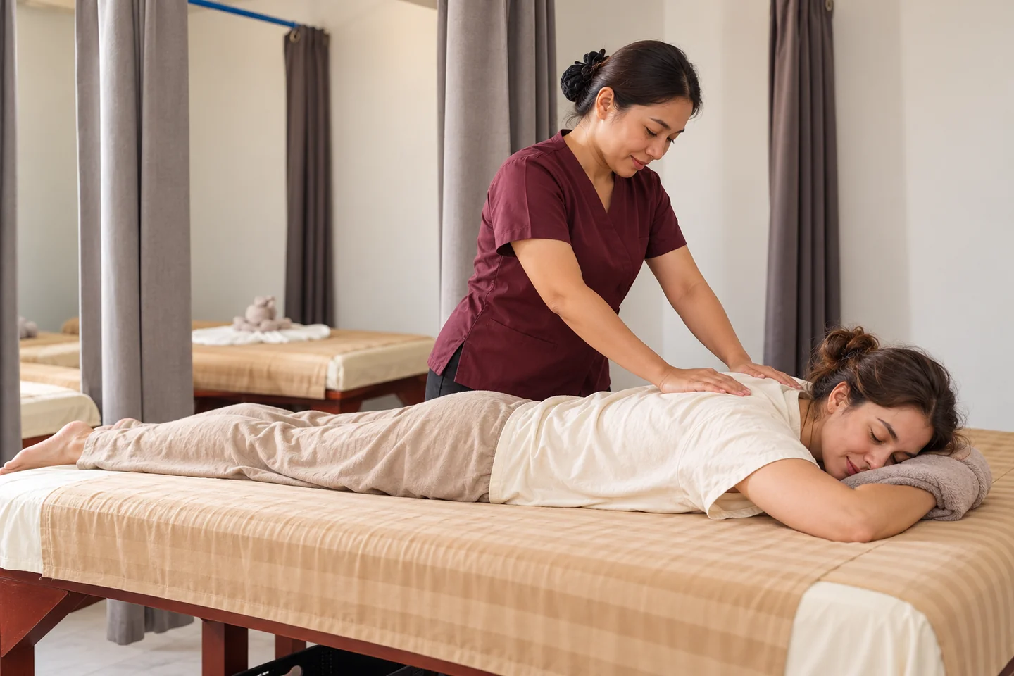 A relaxing body massage